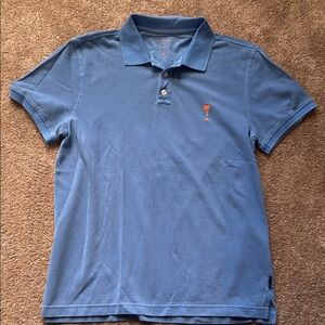 Margaritaville Blue Polo Shirt Classic Casual Design